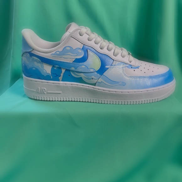Custom Painted Air Force 1 - Women's size 12 - Picture 1 of 8
